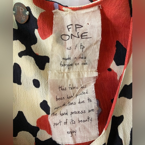 Free People One Hand 🤚 Painted Baby Doll Dress Size XS - Picture 4 of 15